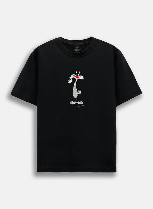 Wile E. Coyote Embroidery Oversized T-Shirt