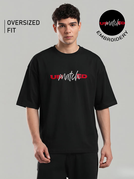 Unmatched Embroidery Oversized T-Shirt