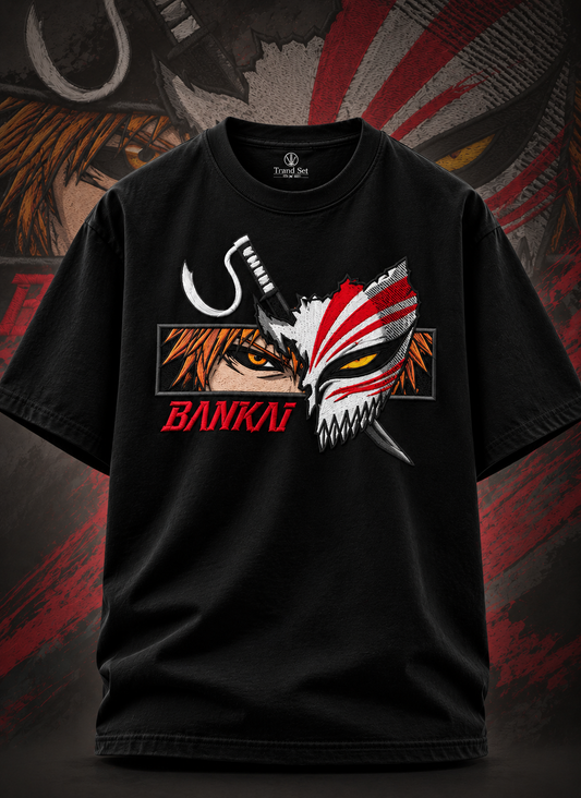 Bankai Anime Embroidered T-Shirt