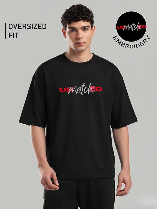 Unmatched Embroidery Oversized T-Shirt