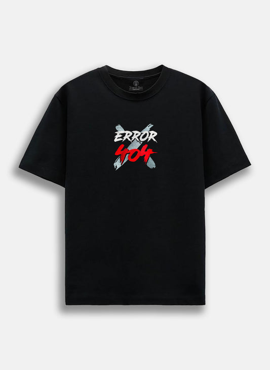 Error 404Embroidery Oversized T-Shirt