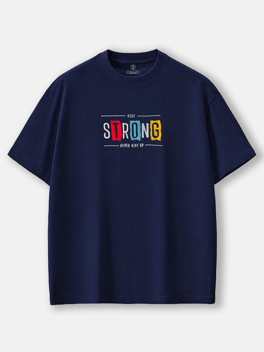 STRONG Embroidery Oversized T-Shirt