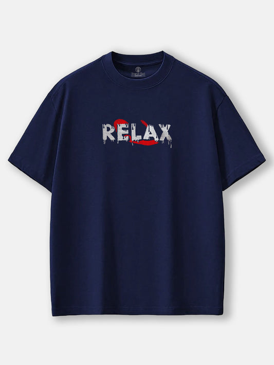 Relax Embroidery Oversized T-Shirt