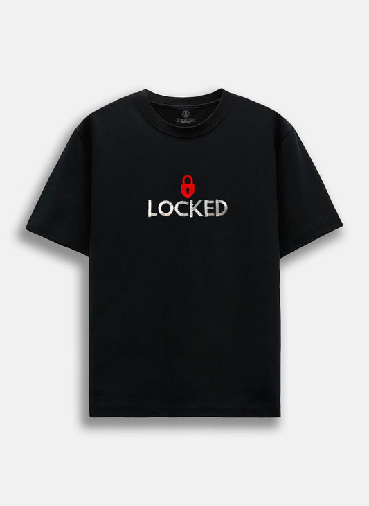 LOCKED Embroidery Oversized T-Shirt